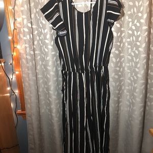 Pinstripe pantsuit